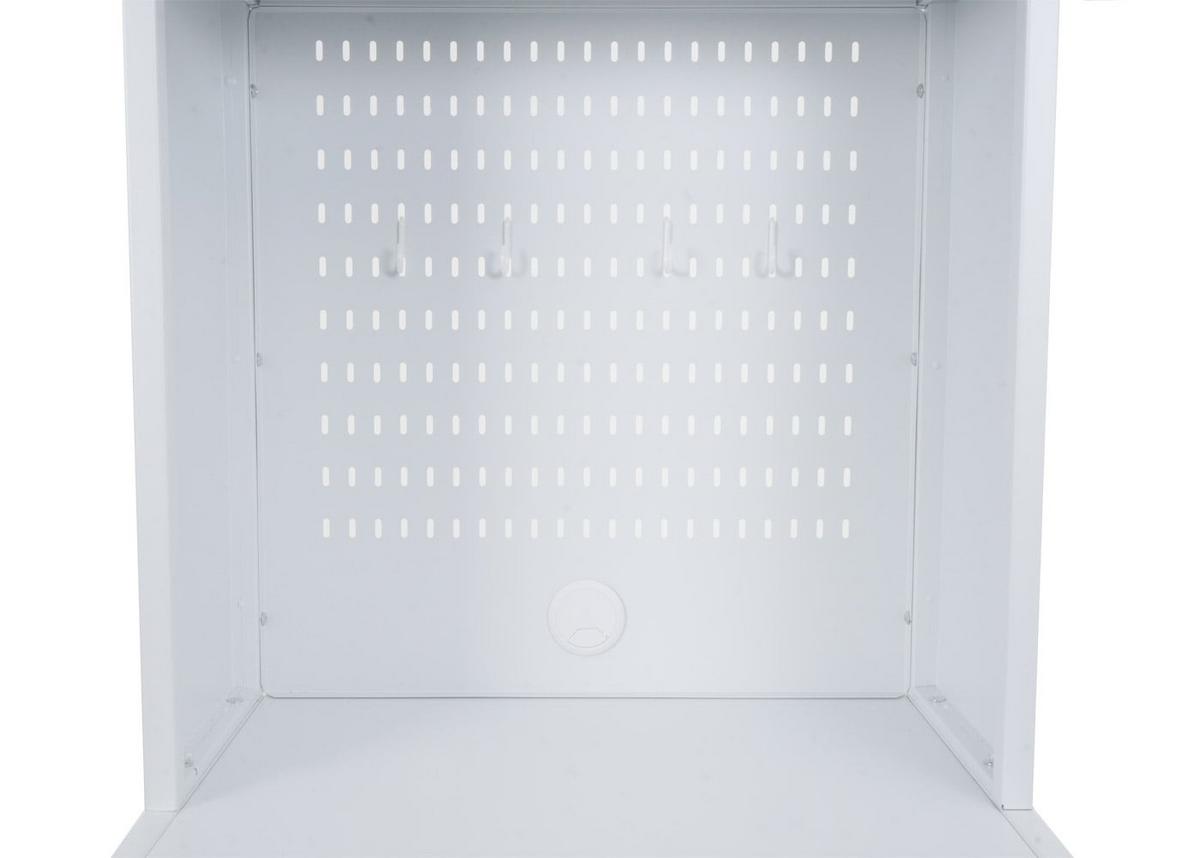 HIGHBOARD Weiß - Weiß, Metall (54/182/40cm) - MCW