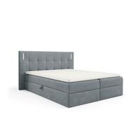 BOXBETT Martim - Grau, Holzwerkstoff/Textil (160/200cm) - Fun Möbel