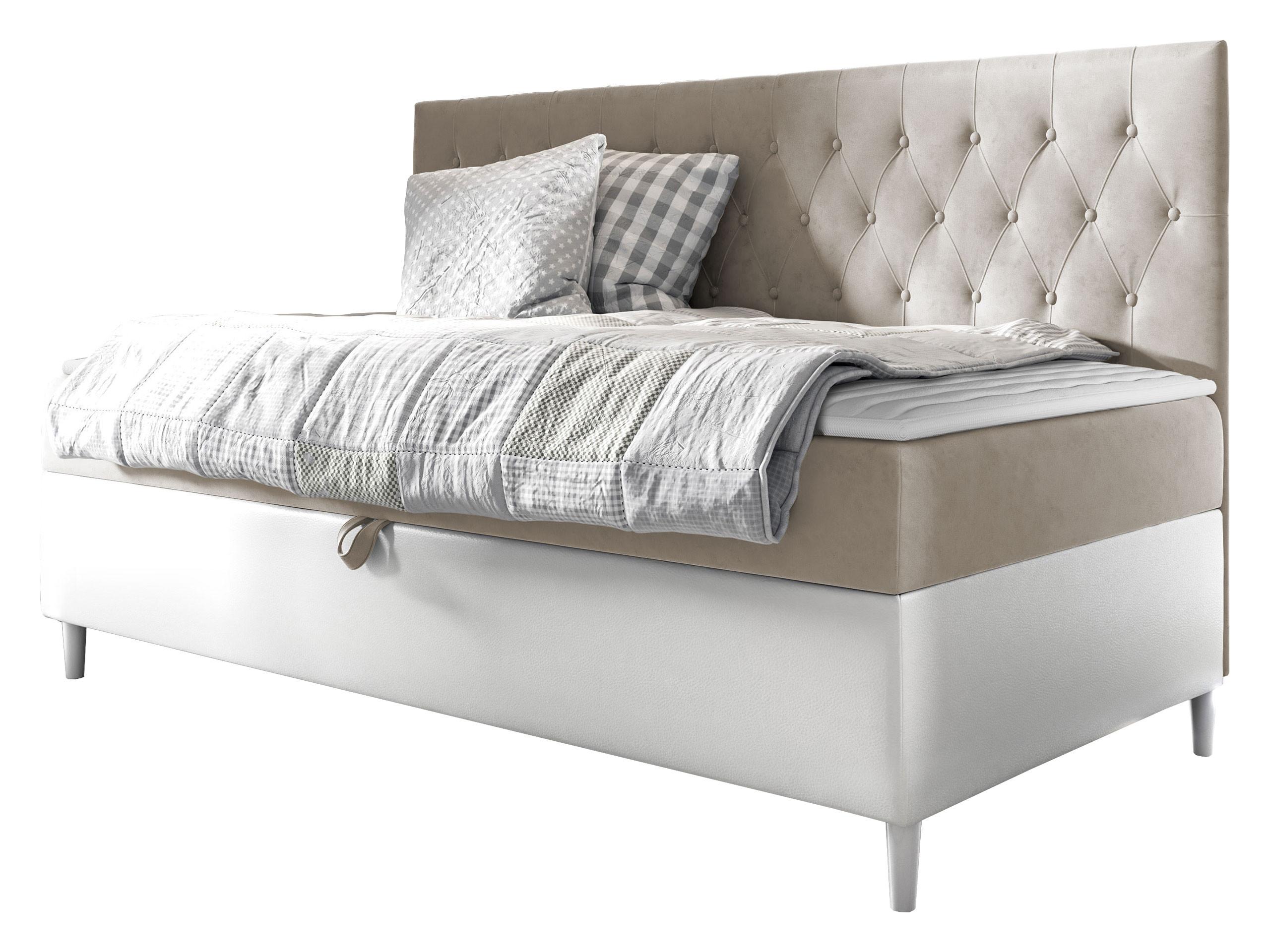 BOXBETT Filip Junior 2 - H3 - Creme/Weiß, Holz (90/200cm) - MIRJAN24