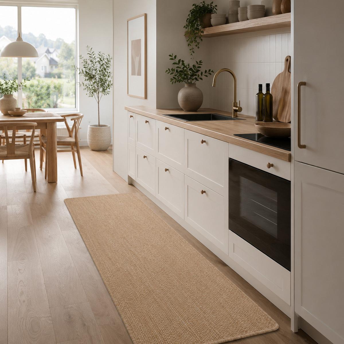 IN- & OUTDOOR FLACHGEWEBE LÄUFER PORTO - Sandfarben, Textil (100/400cm) - Snapstyle