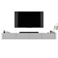 TV-LOWBOARD 2er-Set Aurora Weiß matt 280 cm - Weiß, Holzwerkstoff (280/30/35cm) - Meble Lindner