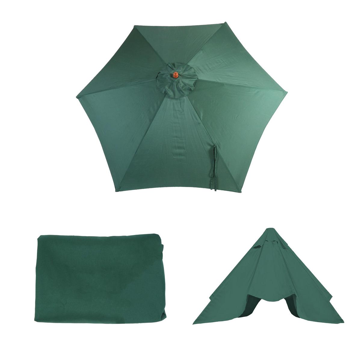 ERSATZ-BEZUG FÜR SCHIRM Grün - Grün, Textil (290/290cm) - MCW