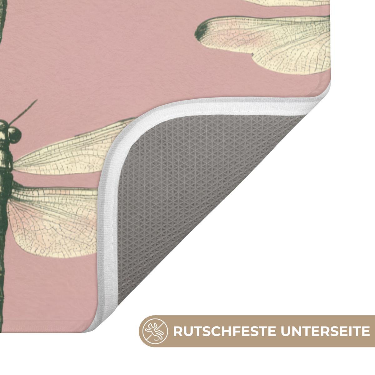 BADEMATTE Lillibells - Muster - Rosa Badteppich 60x120 cm - Rosa, Textil (60/120cm) - OnlyWow