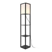 STEHLEUCHTE Stapleford - Schwarz, Holz (26/26/160cm) - lux.pro