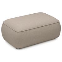 POUF Ovo 1-Sitzer 100 cm - Graubraun/Schwarz, Kunststoff/Textil (100/44/68cm) - Selsey
