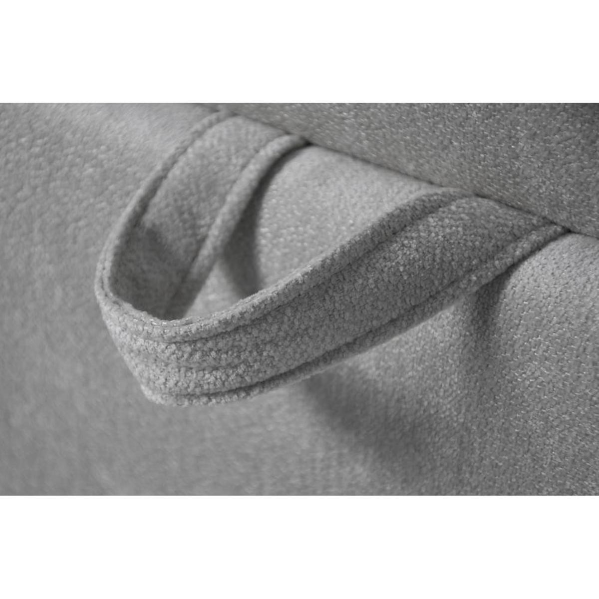 BOXBETT Solido mit Bettkasten 140x200 cm hellgrau - Hellgrau/Schwarz, Textil/Metall (140/200cm) - Beautysofa