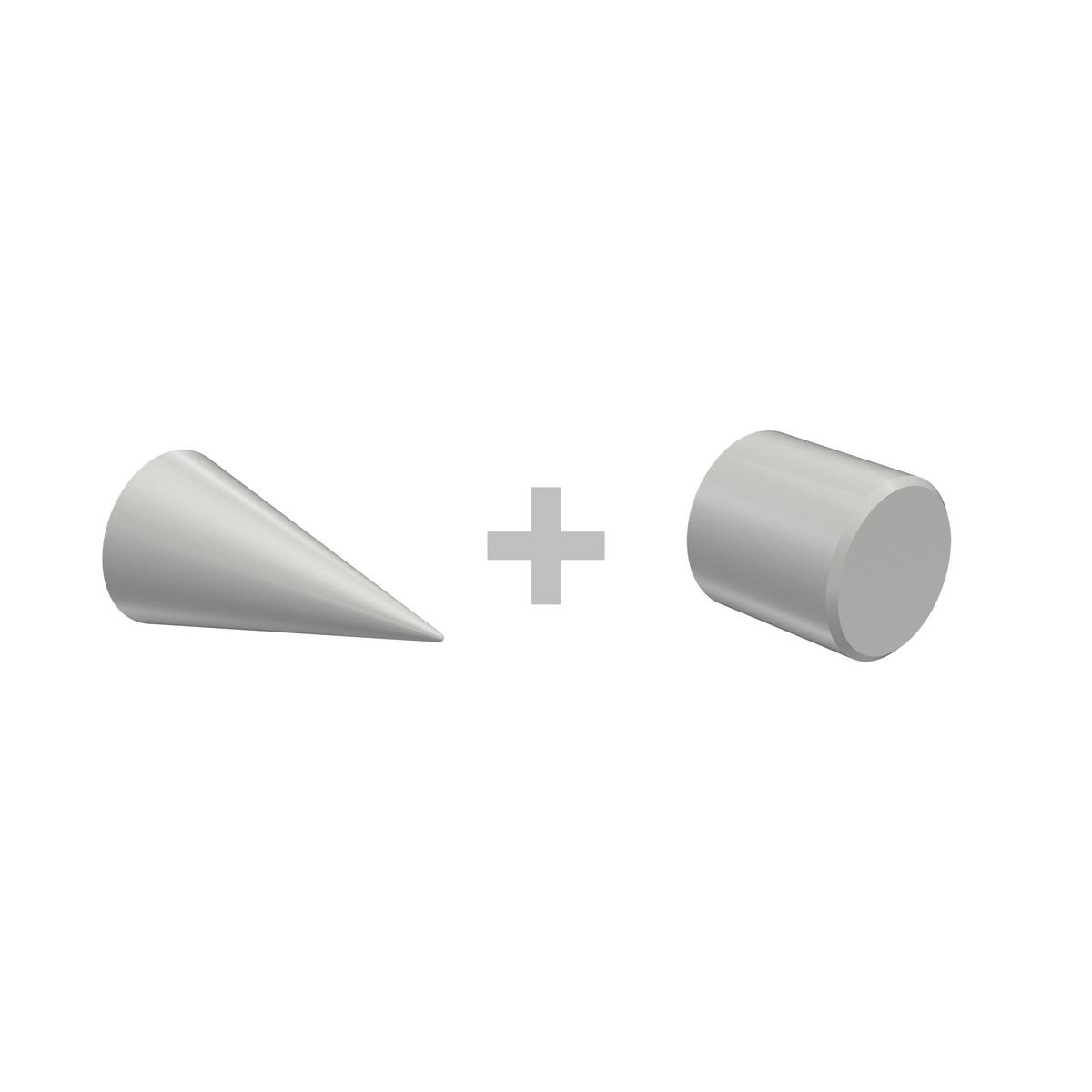 GARDINENSTANGE INNENLAUF Prestige Savio 100 cm, 2-läufig, 20 mm Ø Weiß - Weiß, Metall (100cm) - INTERDECO