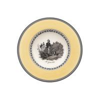 SUPPENTELLER Audun Chasse weiß-grau-gelb ø 24,2 cm - Gelb/Weiß, Keramik (24.2cm) - Villeroy & Boch