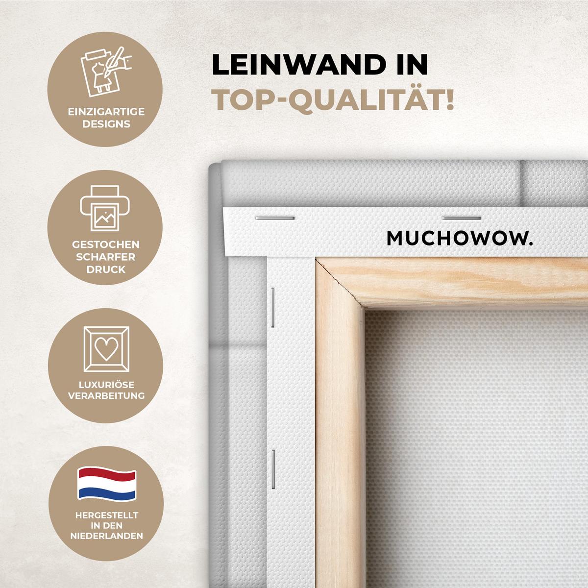 LEINWANDBILD Affe - WC - Zeitung - Schwarz-Weiß - Humor Deko XXL 80x120 cm - Hellgrau, Textil (80/120cm) - MuchoWow