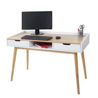 SCHREIBTISCH rechteck Esche Dekor - Eschefarben, Holzwerkstoff (55/120/80cm) - MCW