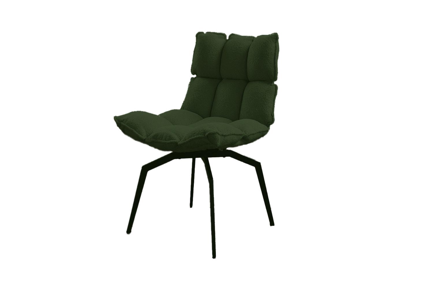 ESSZIMMERSTUHL BARO Grün Webstoff Drehbar (360°) (1er-Set) - Grün, Kunststoff/Textil (54/86/65cm) - KAWOLA