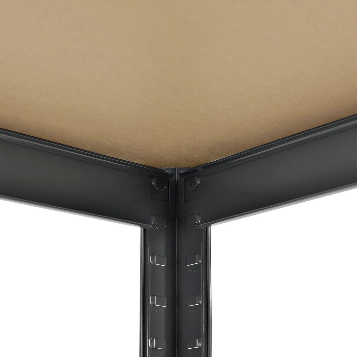 LAGERREGAL Basic grau 180x90x40 cm (4er-Set) - Grau, Metall (90/180/40cm) - Juskys