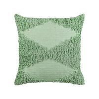 DEKOKISSEN Hellgrün 45/45 cm Rhoeo - Hellgrün, Naturmaterialien/Textil (45/45cm) - Beliani