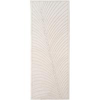 LÄUFER Outdoor, Fußbodenheizung-geeignet, mit Blattmotiv, aus Polypropylen, ENGADIN in Creme, 80 x 250 cm - Beige, Textil (80/250cm) - KADIMA DESIGN