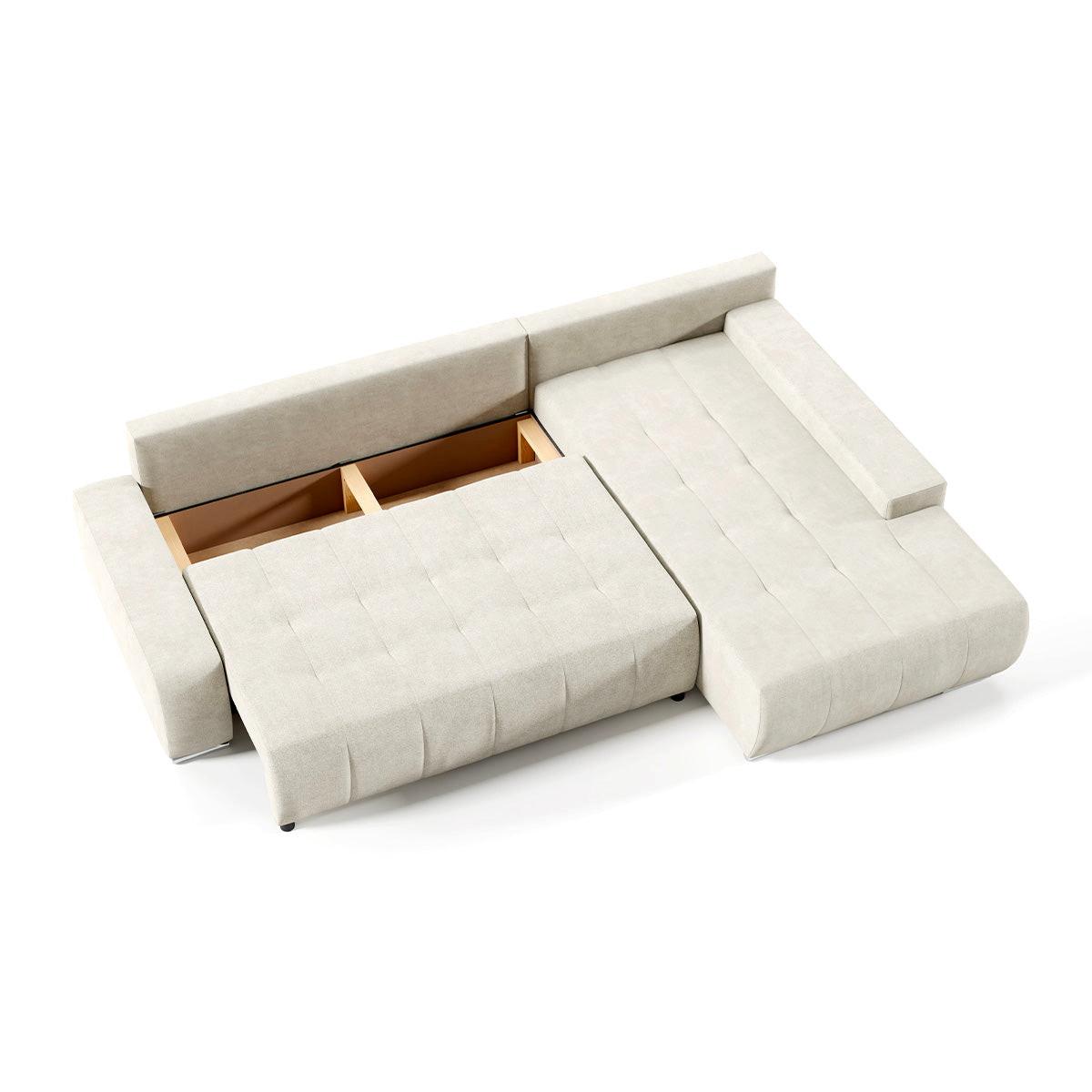 ECKSOFA Jonas 4 Sitzplätze Marineblau - Blau, Holzwerkstoff (265/185cm) - Petits-meubles