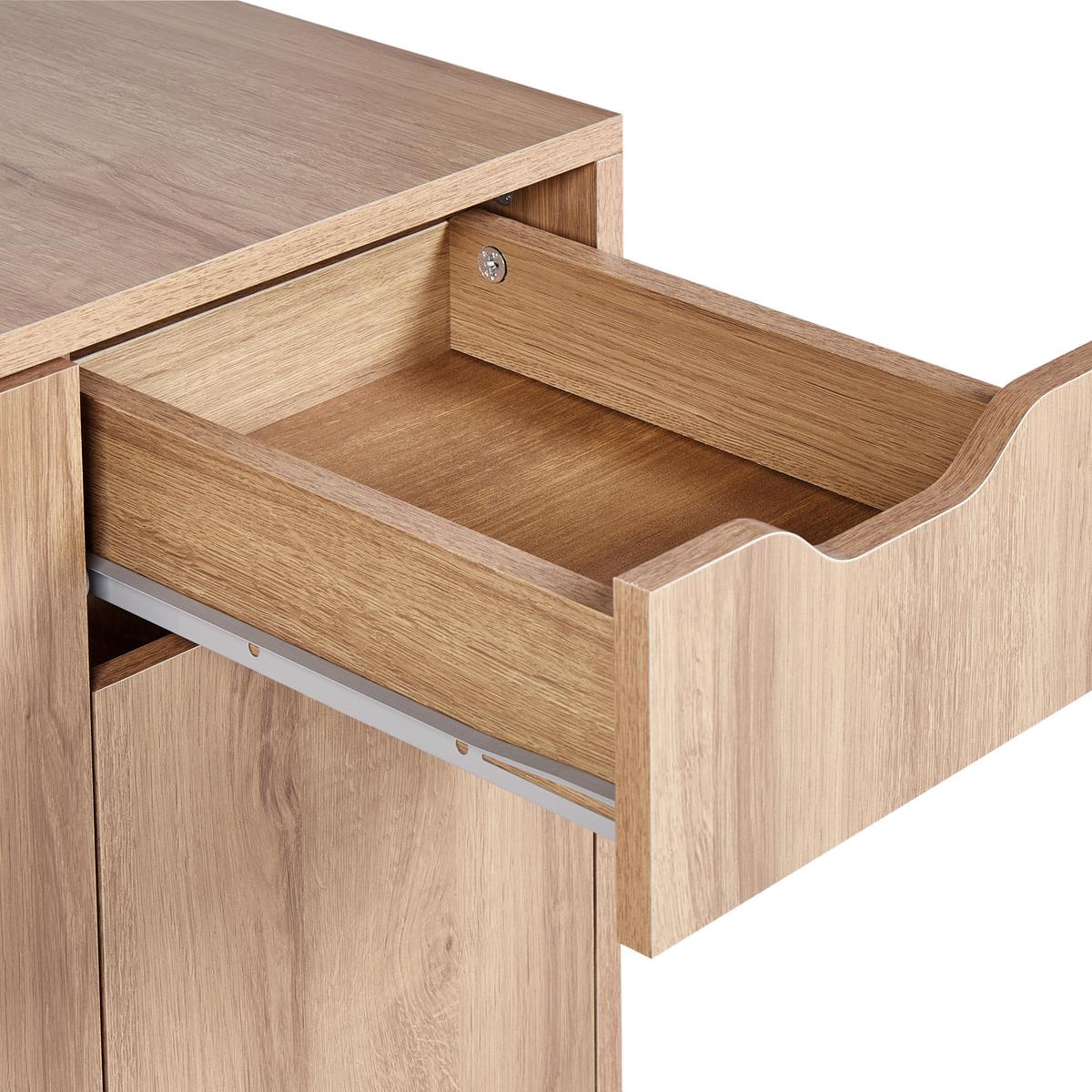WASCHBECKENUNTERSCHRANK 60 cm Hellbraun Canoas - Hellbraun, Holzwerkstoff (60/80/39cm) - Beliani