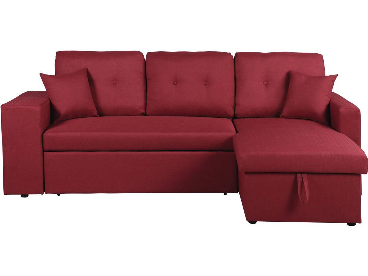 ECKSOFA axel Rot/Gelb - Rot, Textil (146/233cm) - Habitat Garten