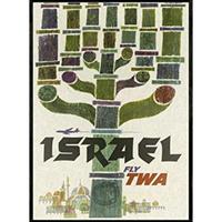 POSTER Israel Treffen A3 Schwarzer Rahmen - Schwarz, Papier (29.7/5/42cm) - Nacnic