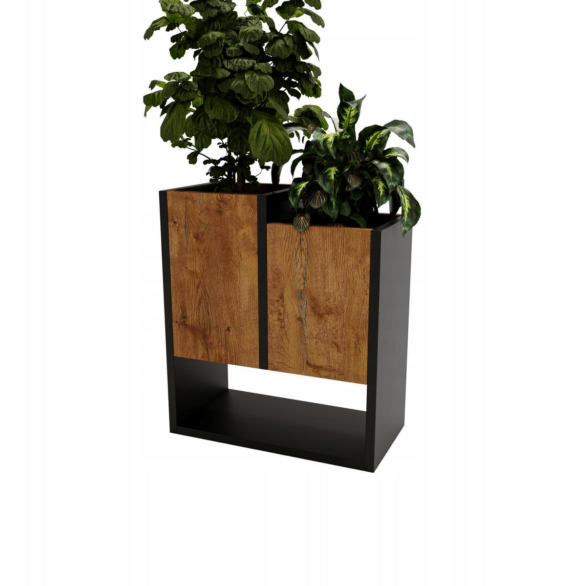BLUMENKASTEN - Nussbaumfarben, Holzwerkstoff (22.6/50/44cm) - RAUMHIRSCH FURNITURE