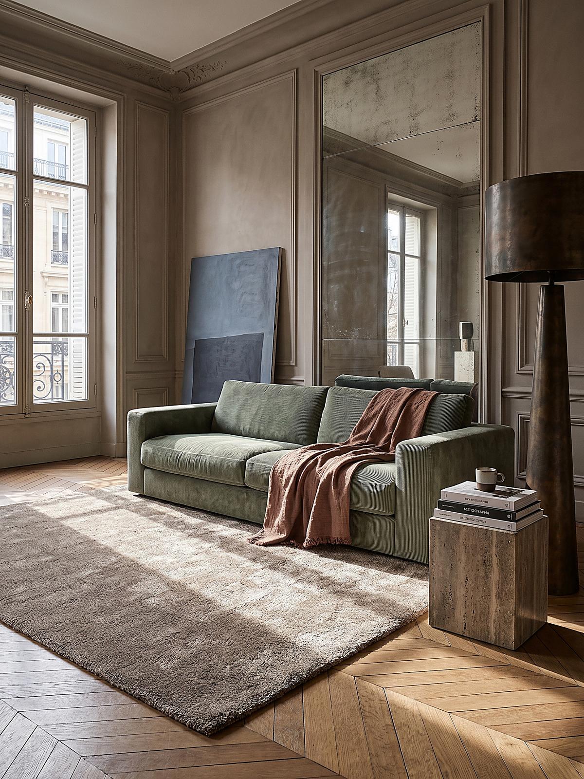 TEPPICH Hochflor ZINAL Uni Polyester Beige 120 x 170 cm - Beige, Textil (120/170cm) - KADIMA DESIGN