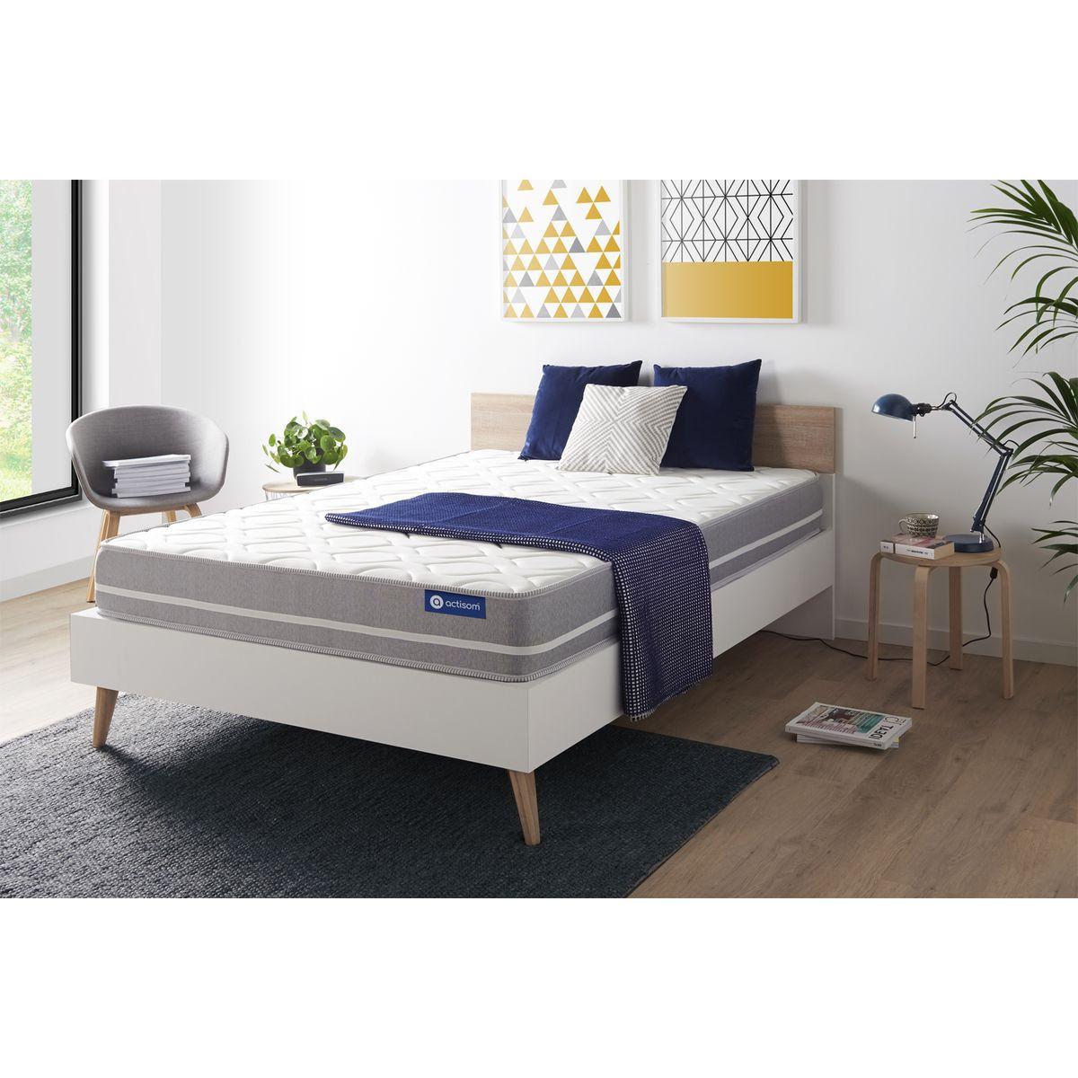 MATRATZE Actilatex touch Latex und Memory-Schaum 200 x 200 cm h1 - Weiß, Textil (200/200cm) - ACTISOM