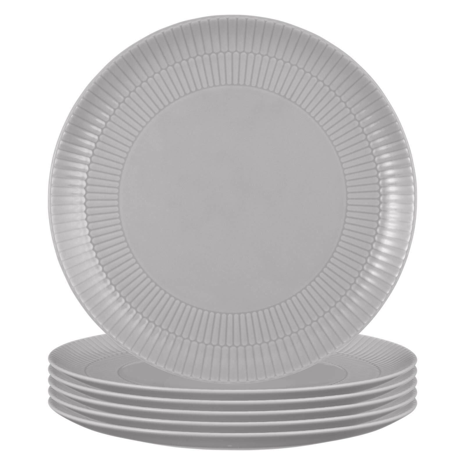 SPEISETELLER Amina Silbergrau ø 27,8 cm 6er Set - Grau, Keramik (27.8cm) - Seltmann Weiden