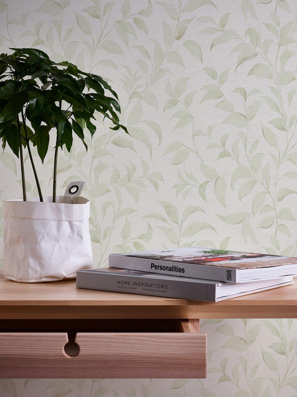 VLIESTAPETE Weiß 53/1005 cm - Grün, Kunststoff/Textil (53/1cm) - KUNSTLOFT