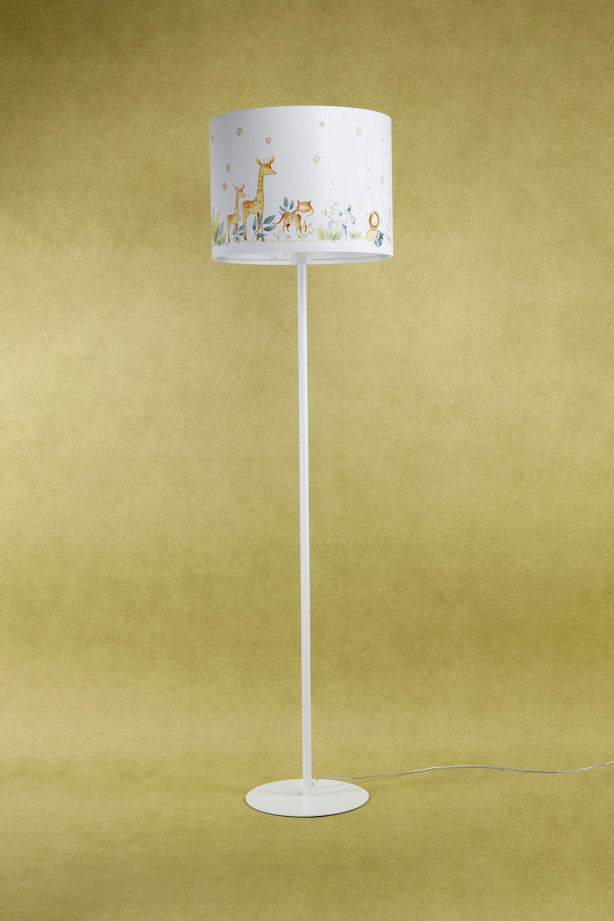 STEHLAMPE Bunt 40/30 cm - Multicolor/Weiß, Kunststoff (30/3.8/30cm) - ONZENO