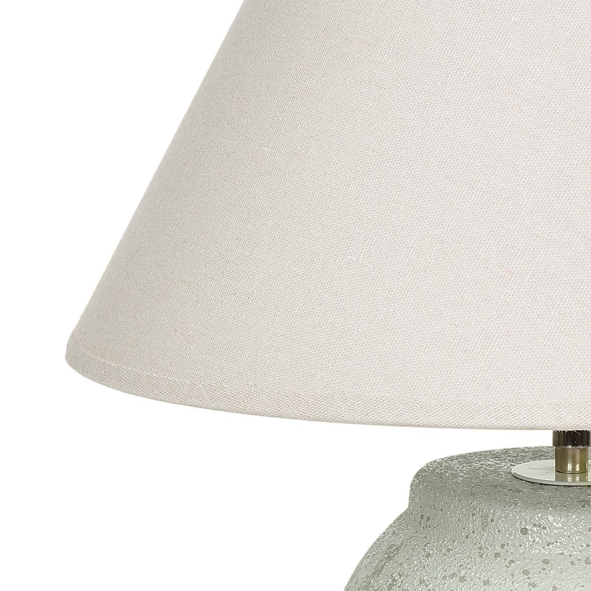 TISCHLEUCHTE Weiß Amblo - Weiß, Keramik (35/35/57cm) - Beliani