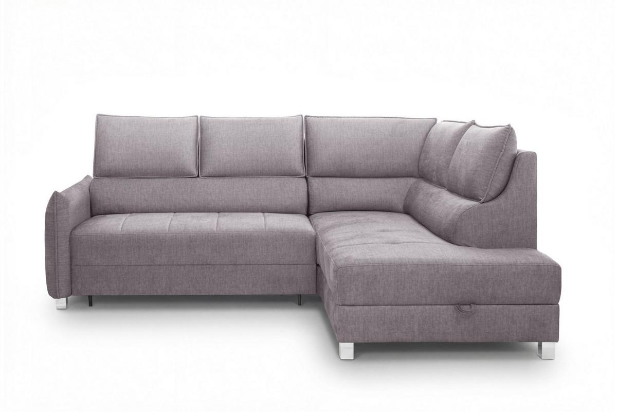 ECKSOFA Marno In Chill Me - Hellgrau, Holzwerkstoff/Textil (260/200cm) - Fun Möbel
