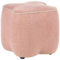 POUF Stoff Rosa Juno - Beige, Textil (35/38/35cm) - Beliani