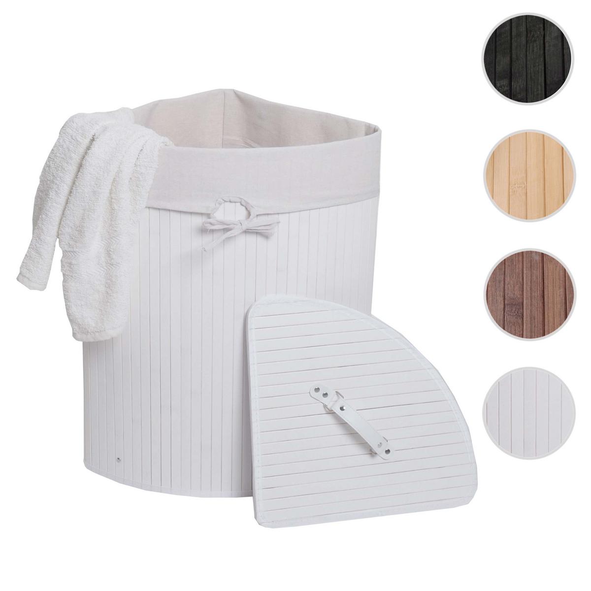 ECKWÄSCHEKORB Weiß - Weiß, Textil (48/61/35cm) - MCW