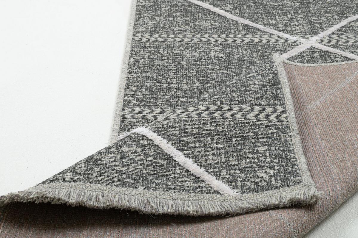 FLACHWEBTEPPICH Braderup 80x200 cm - Anthrazit, Textil (80/200cm) - Sansibar SYLT