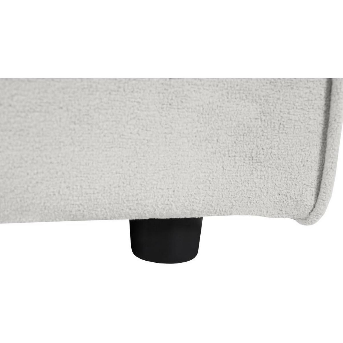 3-SITZER SOFA Pedro ohne Schlaffunktion hellbeige - Beige/Schwarz, Textil (215/75/88cm) - Beautysofa