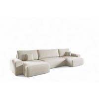 WOHNLANDSCHAFT Arona - Creme, Holzwerkstoff/Textil (398/70/148cm) - Fun Möbel