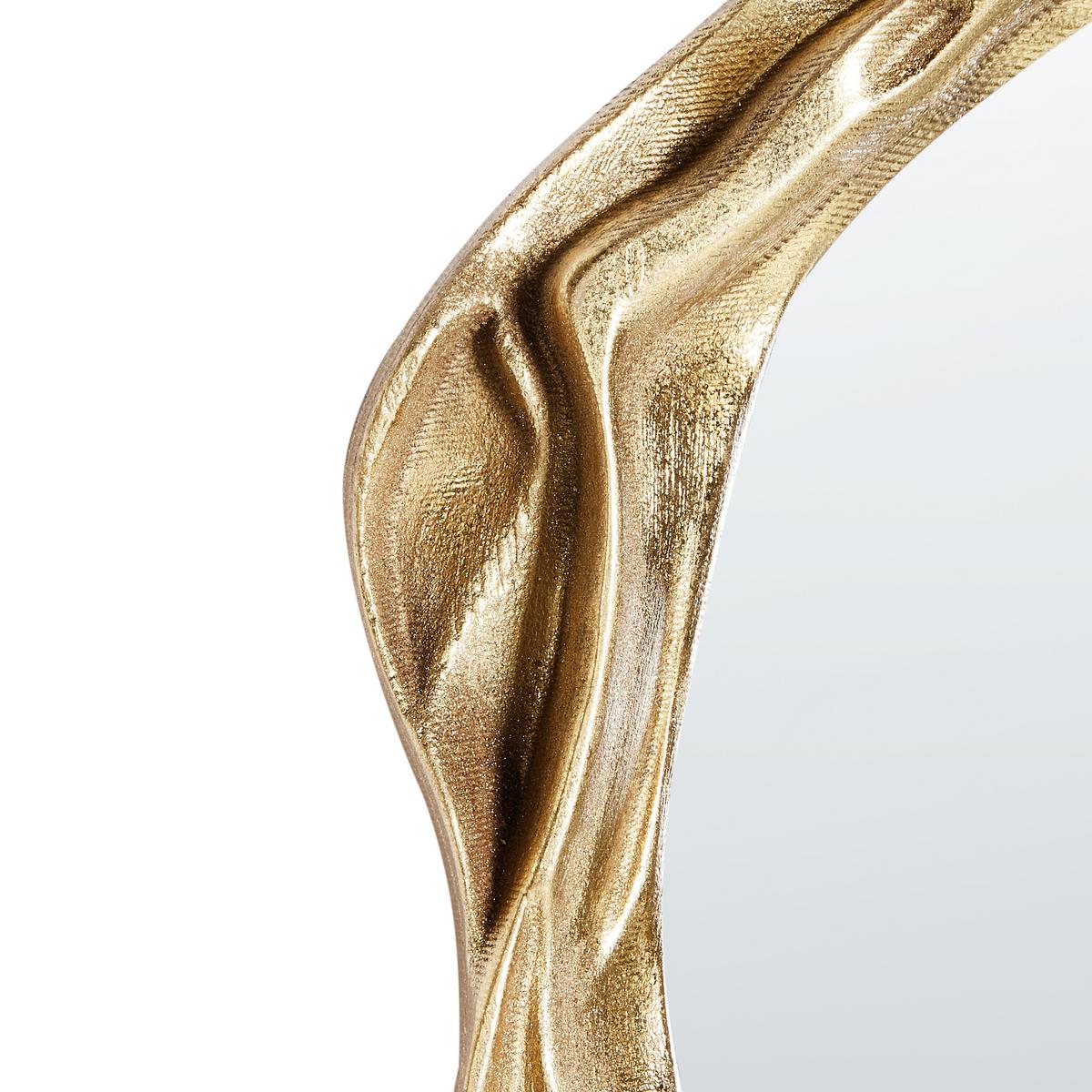 WANDSPIEGEL 38/75 cm Gold Sery - Goldfarben, Glas (38/75/6cm) - Beliani
