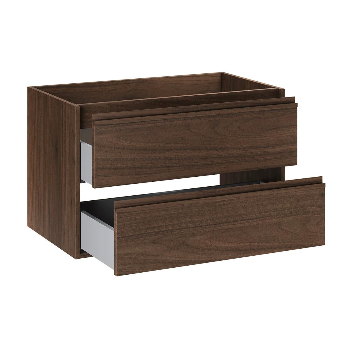 WASCHTISCH 81cm Edmé Dunkles Holz - Braun, Holzwerkstoff (81/52/46cm) - Petits-meubles