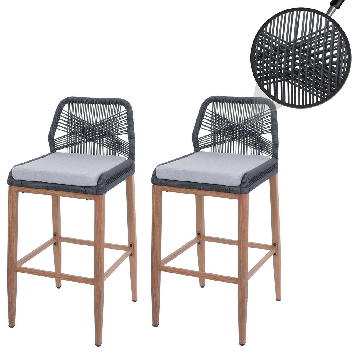 BARHOCKER Anthrazit, Hellgrau - Anthrazit/Hellgrau, Metall (45/101/50cm) - MCW