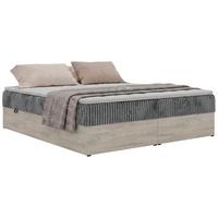 BOXBETT NORDIC ZERO 160/200 - Grau Cord - Topper T25 - H4 - Schwarz/Grau, Kunststoff/Textil (160/200cm) - MKS