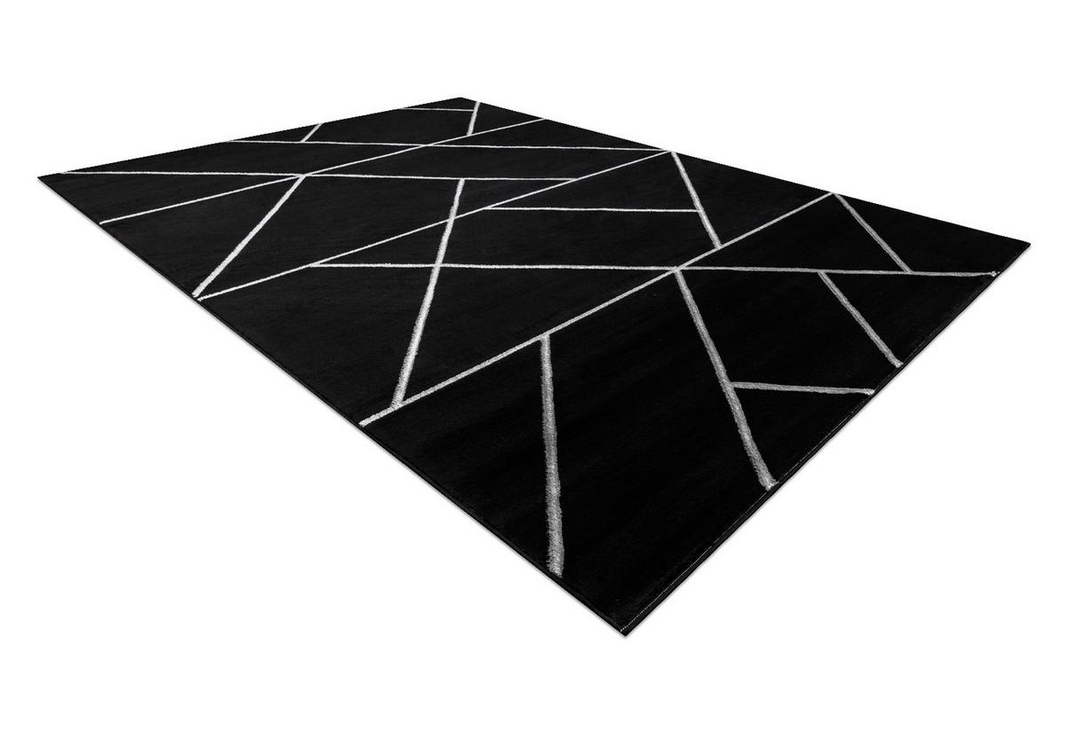 TEPPICH Emerald 140/190 cm - Schwarz, Textil (140/190cm) - rugsX