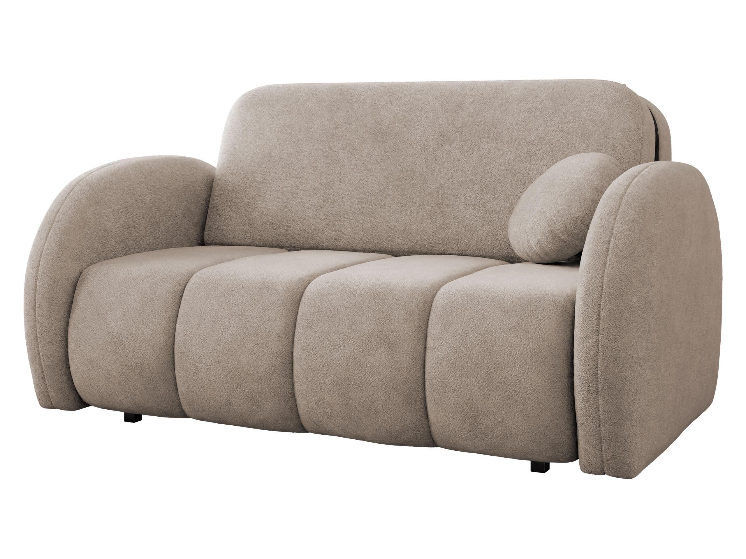 SCHLAFSOFA Viva Comfy III - Schwarz/Naturfarben, Holz/Textil (152/85/103cm) - MIRJAN24