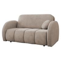 SCHLAFSOFA Viva Comfy III - Schwarz/Naturfarben, Holz/Textil (152/85/103cm) - MIRJAN24