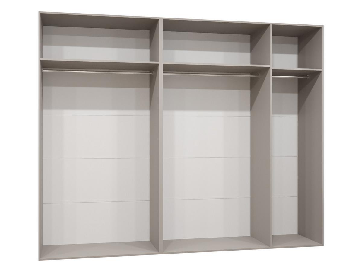 DREHTÜRENSCHRANK Mila III 250 - Goldfarben/Nussbaumfarben, Holzwerkstoff/Kunststoff (250/202/52cm) - MIRJAN24