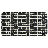 BADEMATTE Modern - Bio - Schwarz 120x60 cm - Anthrazit, Textil (120/60cm) - OnlyWow