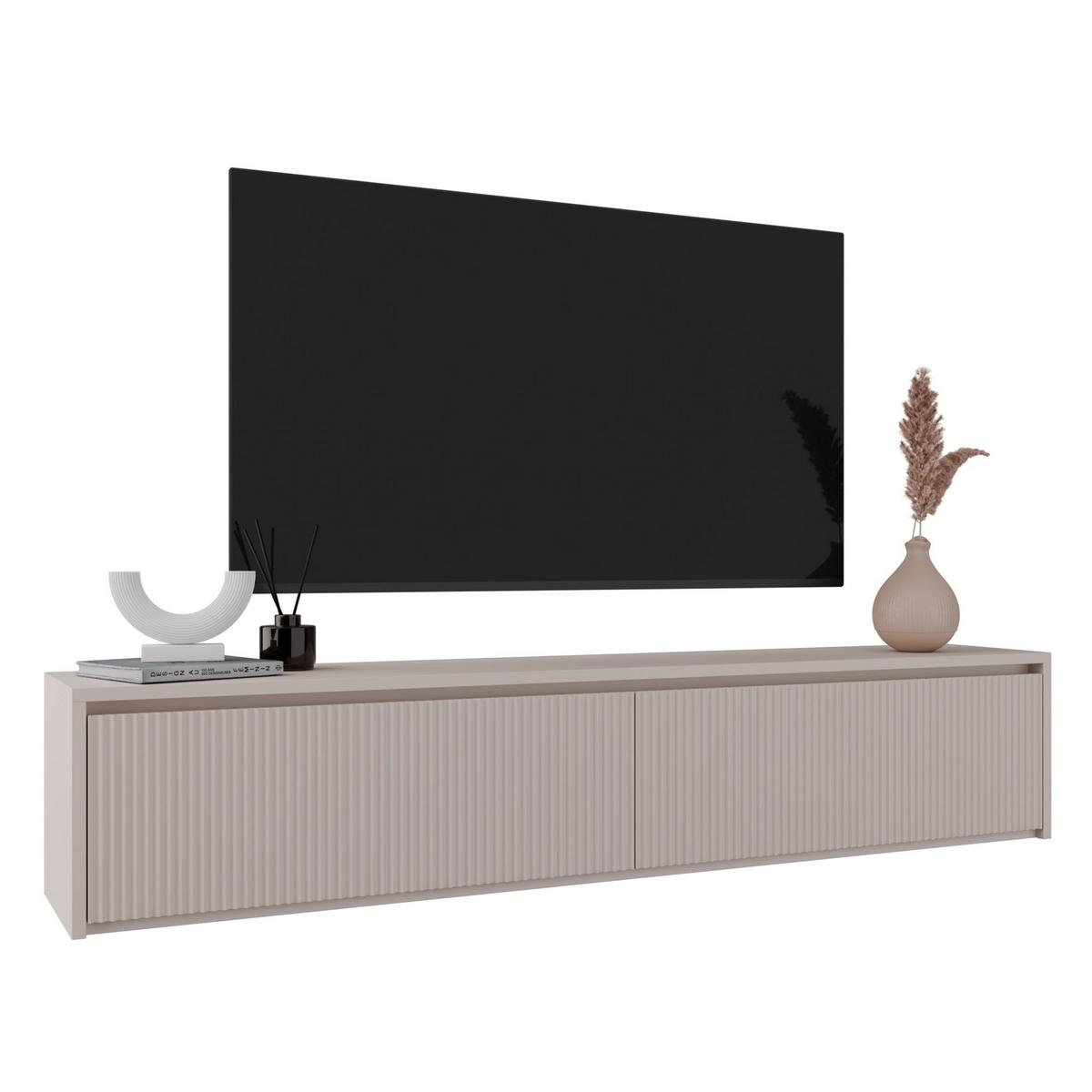 TV-LOWBOARD Vemmi Kaschmirgrau, 180 cm - Taupe, Holzwerkstoff (180/35.5/31.8cm) - Selsey