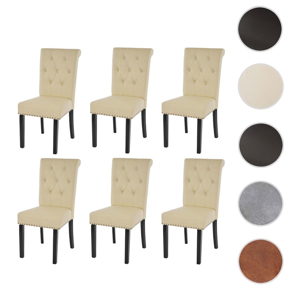 ESSZIMMERSTUHL FIELD Beige, Dunkelbraun 6er-Set - Beige/Dunkelbraun, Textil (47/98/62cm) - MCW