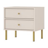 NACHTTISCH TORINO 51,8/50/40,8 cm Beige - Beige, Holzwerkstoff (51.8/50/40.8cm) - MASSENO