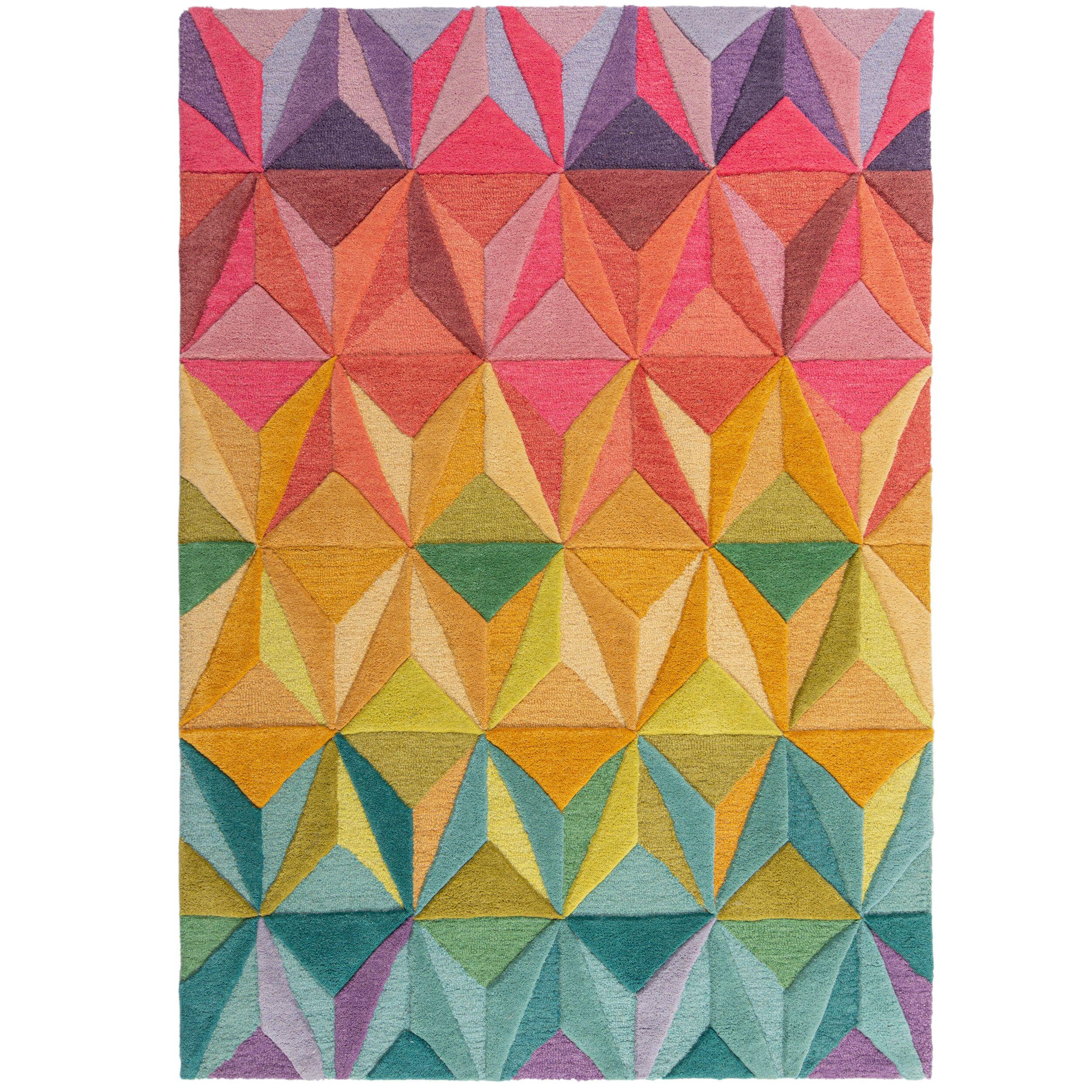 TEPPICH aus Wolle DERWENT in Bunt, geometrisch, 160 x 230 cm - Multicolor, Textil (160/230cm) - KADIMA DESIGN