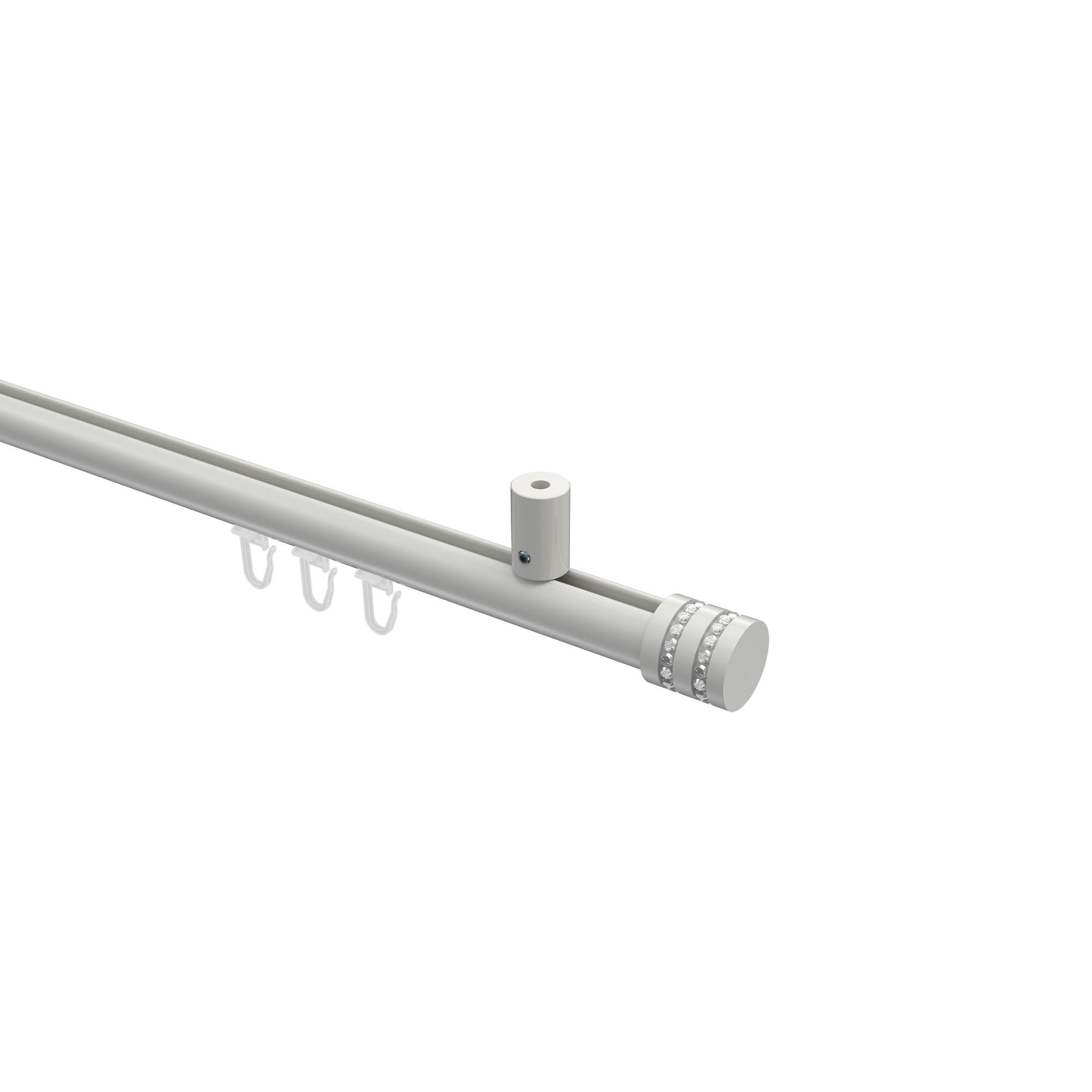GARDINENSTANGE INNENLAUF Sonius Estana 140 cm, 1-läufig, 20 mm Ø Weiß - Weiß, Metall (140cm) - INTERDECO
