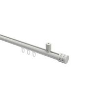 GARDINENSTANGE INNENLAUF Sonius Estana 140 cm, 1-läufig, 20 mm Ø Weiß - Weiß, Metall (140cm) - INTERDECO